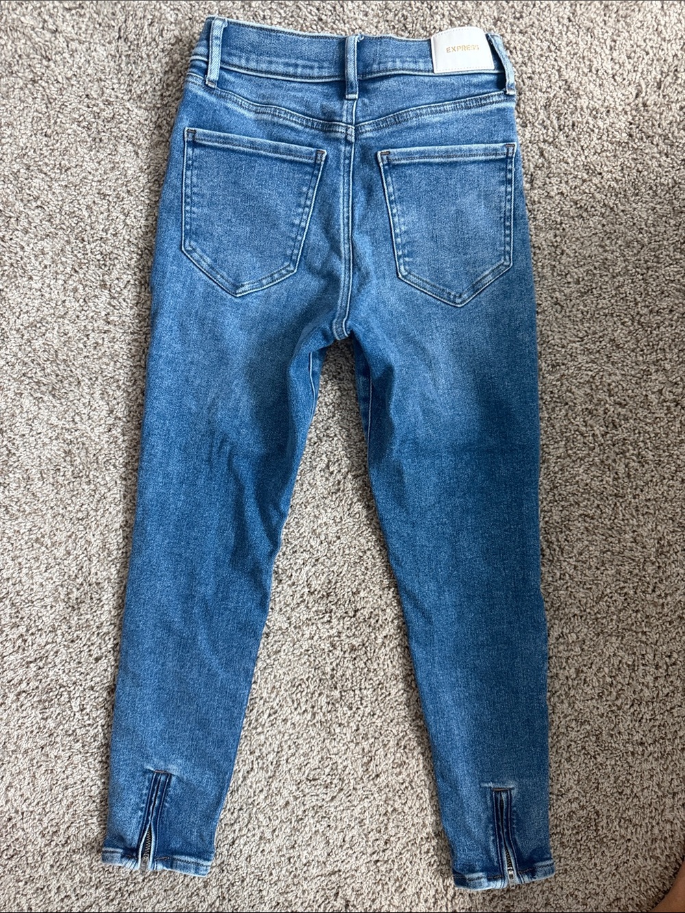 Express Blue Women's Skinny Jeans - Picture 3 of 3